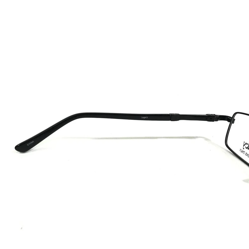 Legacy MM 1011 BK Eyeglasses Frames Black Rectangular Full Rim 55-18-145